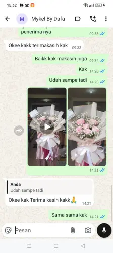 Testimonial Buket Bunga pasirawi